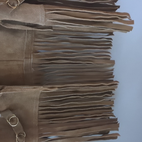 Vintage suede fringe vest - Picture 5 of 6